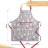 imageMaison dHermine 100 Cotton Apron for women with Pocket Kitchen Chef Apron for Men Easter decorations Cooking Baking Garden16  Lovely Dogs