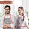 imageMaison dHermine 100 Cotton Apron for women with Pocket Kitchen Chef Apron for Men Easter decorations Cooking Baking Garden16  Lovely Dogs