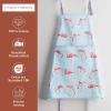 imageMaison dHermine 100 Cotton Apron for women with Pocket Kitchen Chef Apron for Men Easter decorations Cooking Baking Garden17  Flamingo Love