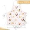 imageMaison dHermine 100 Cotton Apron for women with Pocket Kitchen Chef Apron for Men Easter decorations Cooking Baking Garden23  Barnyard Rooster