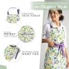 imageMaison dHermine 100 Cotton Apron for women with Pocket Kitchen Chef Apron for Men Easter decorations Cooking Baking Garden25  Sivergue