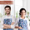 imageMaison dHermine 100 Cotton Apron for women with Pocket Kitchen Chef Apron for Men Easter decorations Cooking Baking Garden27  Picoti