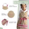 imageMaison dHermine 100 Cotton Apron for women with Pocket Kitchen Chef Apron for Men Easter decorations Cooking Baking Garden28  Manosque
