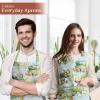 imageMaison dHermine 100 Cotton Apron for women with Pocket Kitchen Chef Apron for Men Easter decorations Cooking Baking Garden29  Gignac