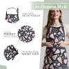 imageMaison dHermine 100 Cotton Apron for women with Pocket Kitchen Chef Apron for Men Easter decorations Cooking Baking Garden32  Pizza