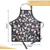 imageMaison dHermine 100 Cotton Apron for women with Pocket Kitchen Chef Apron for Men Easter decorations Cooking Baking Garden32  Pizza