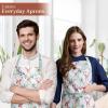 imageMaison dHermine 100 Cotton Apron for women with Pocket Kitchen Chef Apron for Men Easter decorations Cooking Baking Garden33  Xmas