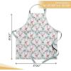 imageMaison dHermine 100 Cotton Apron for women with Pocket Kitchen Chef Apron for Men Easter decorations Cooking Baking Garden33  Xmas