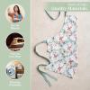 imageMaison dHermine 100 Cotton Apron for women with Pocket Kitchen Chef Apron for Men Easter decorations Cooking Baking Garden33  Xmas