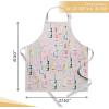 imageMaison dHermine 100 Cotton Apron for women with Pocket Kitchen Chef Apron for Men Easter decorations Cooking Baking Garden41  Wine