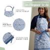 imageMaison dHermine 100 Cotton Apron for women with Pocket Kitchen Chef Apron for Men Easter decorations Cooking Baking GardenDutch Base