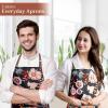 imageMaison dHermine 100 Cotton Apron for women with Pocket Kitchen Chef Apron for Men Easter decorations Cooking Baking GardenJacobean Florals