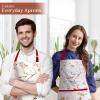 imageMaison dHermine 100 Cotton Apron for women with Pocket Kitchen Chef Apron for Men Easter decorations Cooking Baking GardenPinson