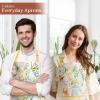 imageMaison dHermine 100 Cotton Apron for women with Pocket Kitchen Chef Apron for Men Easter decorations Cooking Baking GardenSitelle