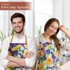 imageMaison dHermine 100 Cotton Apron for women with Pocket Kitchen Chef Apron for Men Easter decorations Cooking Baking GardenSunflower Days