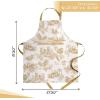 imageMaison dHermine 100 Cotton Apron for women with Pocket Kitchen Chef Apron for Men Easter decorations Cooking Baking GardenTrianon  Grey