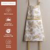 imageMaison dHermine 100 Cotton Apron for women with Pocket Kitchen Chef Apron for Men Easter decorations Cooking Baking GardenTrianon  Grey