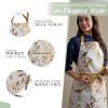 imageMaison dHermine 100 Cotton Apron for women with Pocket Kitchen Chef Apron for Men Easter decorations Cooking Baking GardenVerdier