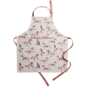 imageMaison dHermine 100 Cotton Apron for women with Pocket Kitchen Chef Apron for Men Easter decorations Cooking Baking Garden04  Free Horses