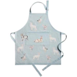 imageMaison dHermine 100 Cotton Apron for women with Pocket Kitchen Chef Apron for Men Easter decorations Cooking Baking Garden35  Barnyard Cute