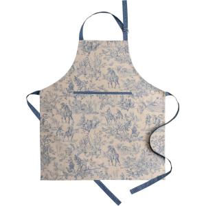 imageMaison dHermine 100 Cotton Apron for women with Pocket Kitchen Chef Apron for Men Easter decorations Cooking Baking GardenThe Miller  Blue