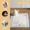 imageMaison dHermine Placemats Set of 4 100 Cotton Washable Cloth Place mats Home Kitchen Wedding Restaurant Buffet Party  Easter Decorations SpringSummer Chardon 13quot x 19quot03  Faience