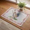 imageMaison dHermine Placemats Set of 4 100 Cotton Washable Cloth Place mats Home Kitchen Wedding Restaurant Buffet Party  Easter Decorations SpringSummer Chardon 13quot x 19quot11  Campagne