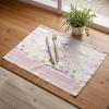 imageMaison dHermine Placemats Set of 4 100 Cotton Washable Cloth Place mats Home Kitchen Wedding Restaurant Buffet Party  Easter Decorations SpringSummer Chardon 13quot x 19quot24  Magnolia Mornings