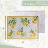imageMaison dHermine Placemats Set of 4 100 Cotton Washable Cloth Place mats Home Kitchen Wedding Restaurant Buffet Party  Easter Decorations SpringSummer Chardon 13quot x 19quot06  Limoncello