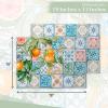 imageMaison dHermine Placemats Set of 4 100 Cotton Washable Cloth Place mats Home Kitchen Wedding Restaurant Buffet Party  Easter Decorations SpringSummer Chardon 13quot x 19quot14  Agrume