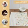 imageMaison dHermine Placemats Set of 4 100 Cotton Washable Cloth Place mats Home Kitchen Wedding Restaurant Buffet Party  Easter Decorations SpringSummer Chardon 13quot x 19quot01  Colmar
