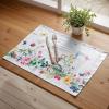imageMaison dHermine Placemats Set of 4 100 Cotton Washable Cloth Place mats Home Kitchen Wedding Restaurant Buffet Party  Easter Decorations SpringSummer Chardon 13quot x 19quot12  Printemps