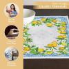imageMaison dHermine Placemats Set of 4 100 Cotton Washable Cloth Place mats Home Kitchen Wedding Restaurant Buffet Party  Easter Decorations SpringSummer Chardon 13quot x 19quot31  Cedrat