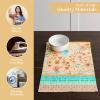 imageMaison dHermine Placemats Set of 4 100 Cotton Washable Cloth Place mats Home Kitchen Wedding Restaurant Buffet Party  Easter Decorations SpringSummer Chardon 13quot x 19quot27  Luxury Loft  Peach