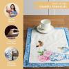 imageMaison dHermine Placemats Set of 4 100 Cotton Washable Cloth Place mats Home Kitchen Wedding Restaurant Buffet Party  Easter Decorations SpringSummer Chardon 13quot x 19quot10  Canton
