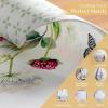 imageMaison dHermine Placemats Set of 4 100 Cotton Washable Cloth Place mats Home Kitchen Wedding Restaurant Buffet Party  Easter Decorations SpringSummer Chardon 13quot x 19quot12  Printemps