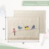 imageMaison dHermine Placemats Set of 4 100 Cotton Washable Cloth Place mats Home Kitchen Wedding Restaurant Buffet Party  Easter Decorations SpringSummer Chardon 13quot x 19quot05  Birdies on Wire