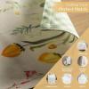 imageMaison dHermine Placemats Set of 4 100 Cotton Washable Cloth Place mats Home Kitchen Wedding Restaurant Buffet Party  Easter Decorations SpringSummer Chardon 13quot x 19quot02  Botanical Fresh