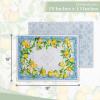 imageMaison dHermine Placemats Set of 4 100 Cotton Washable Cloth Place mats Home Kitchen Wedding Restaurant Buffet Party  Easter Decorations SpringSummer Chardon 13quot x 19quot31  Cedrat