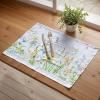 imageMaison dHermine Placemats Set of 4 100 Cotton Washable Cloth Place mats Home Kitchen Wedding Restaurant Buffet Party  Easter Decorations SpringSummer Chardon 13quot x 19quot08  Fleurs De Mai