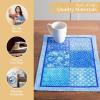 imageMaison dHermine Placemats Set of 4 100 Cotton Washable Cloth Place mats Home Kitchen Wedding Restaurant Buffet Party  Easter Decorations SpringSummer Chardon 13quot x 19quot22  Indigo Love