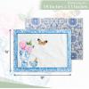 imageMaison dHermine Placemats Set of 4 100 Cotton Washable Cloth Place mats Home Kitchen Wedding Restaurant Buffet Party  Easter Decorations SpringSummer Chardon 13quot x 19quot10  Canton