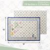 imageMaison dHermine Placemats Set of 4 100 Cotton Washable Cloth Place mats Home Kitchen Wedding Restaurant Buffet Party  Easter Decorations SpringSummer Chardon 13quot x 19quot03  Faience