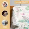imageMaison dHermine Placemats Set of 4 100 Cotton Washable Cloth Place mats Home Kitchen Wedding Restaurant Buffet Party  Easter Decorations SpringSummer Chardon 13quot x 19quot09  Tropiques