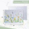 imageMaison dHermine Placemats Set of 4 100 Cotton Washable Cloth Place mats Home Kitchen Wedding Restaurant Buffet Party  Easter Decorations SpringSummer Chardon 13quot x 19quot08  Fleurs De Mai