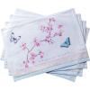 imageMaison dHermine Placemats Set of 4 100 Cotton Washable Cloth Place mats Home Kitchen Wedding Restaurant Buffet Party  Easter Decorations SpringSummer Chardon 13quot x 19quot17  Blossoms in Spring