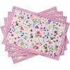 imageMaison dHermine Placemats Set of 4 100 Cotton Washable Cloth Place mats Home Kitchen Wedding Restaurant Buffet Party Easter Decorations SpringSummer Chardon 13quot x 19quot28 Chardon