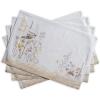 imageMaison dHermine Placemats Set of 4 100 Cotton Washable Cloth Place mats Home Kitchen Wedding Restaurant Buffet Party Easter Decorations SpringSummer Chardon 13quot x 19quot15 Meadow Florals Beige