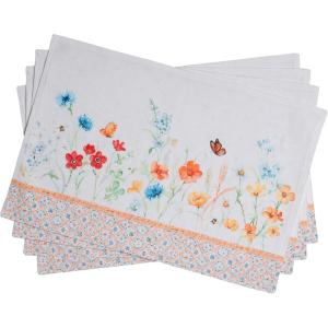 imageMaison dHermine Placemats Set of 4 100 Cotton Washable Cloth Place mats Home Kitchen Wedding Restaurant Buffet Party  Easter Decorations SpringSummer Chardon 13quot x 19quot30  Summer Whisper