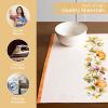 imageMaison d Hermine Placemats 100 Cotton Set of 4 Dinner Placemat Decorative Washable Cloth Placemat Dining Buffet Parties ampamp Camping Kalahari  ThanksgivingChristmas04  Pumpkin Garden  Cloudy Cream